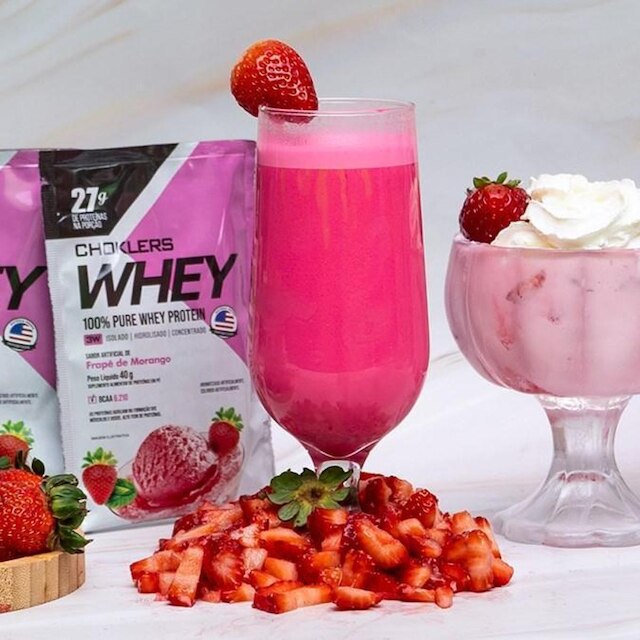 Choklers Whey Frape De Morango Sache 40g