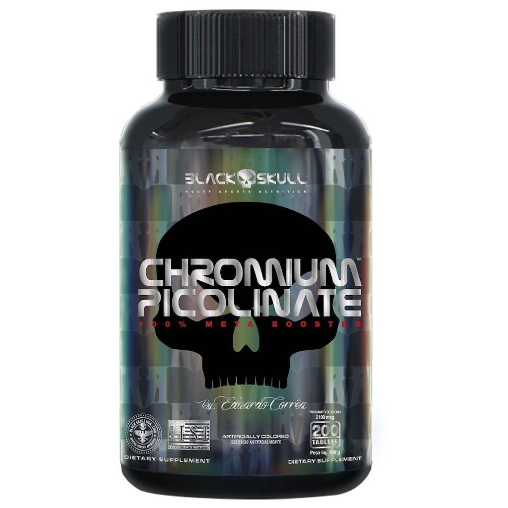 Chromium Picolinate - 200 Tablets - Black Skull