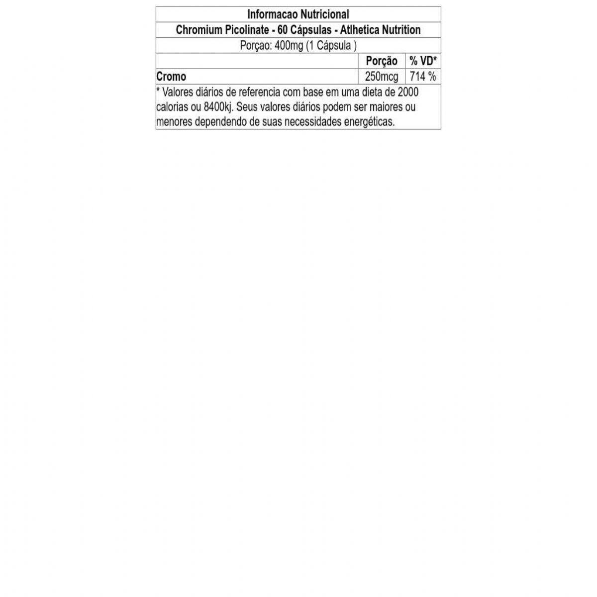 Chromium Picolinate Atlhetica Nutrition - 250g - 1