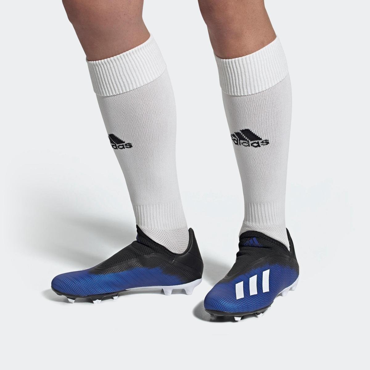 Chuteira Adidas Campo X 19.3 - Azul | Netshoes