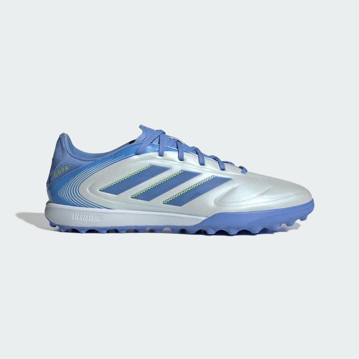 Chuteira Adidas Copa Pure 3 League Society Unissex - Azul+Verde