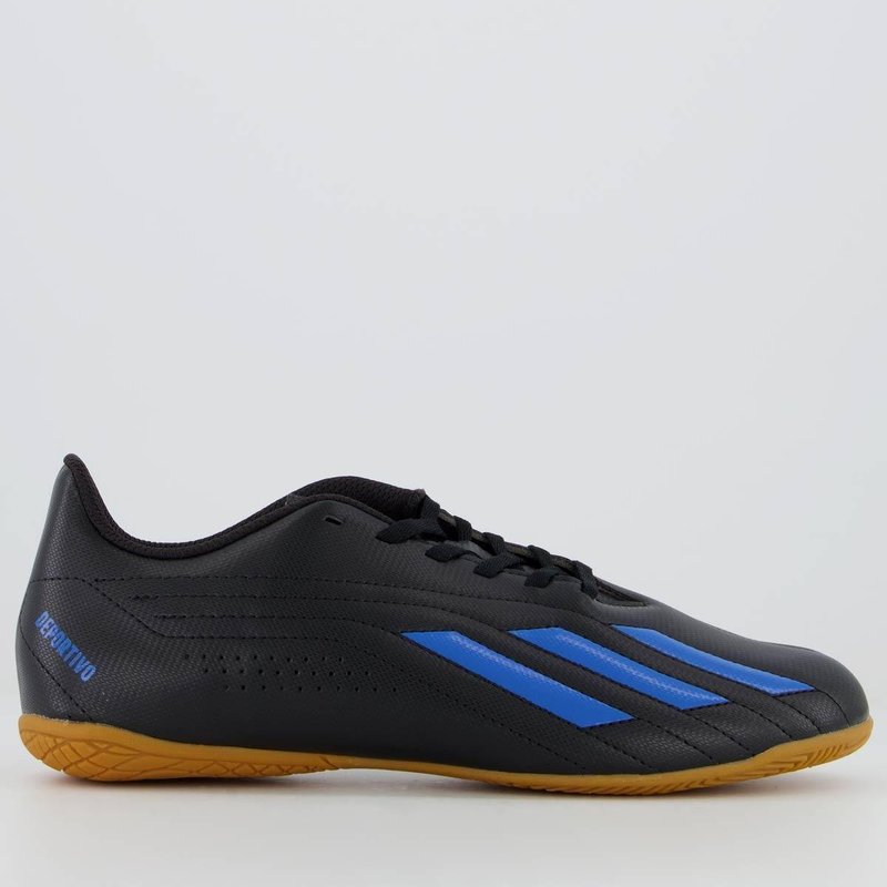 Chuteira Adidas Deportivo II IN Futsal Preta e Azul