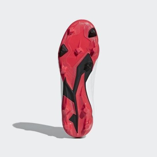 Chuteira Adidas Predator Campo CM7667 Branco+Vermelho