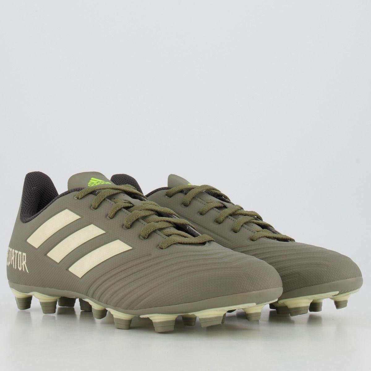 Chuteira Adidas Predator 19.4 FXG Campo Verde - Verde | Netshoes