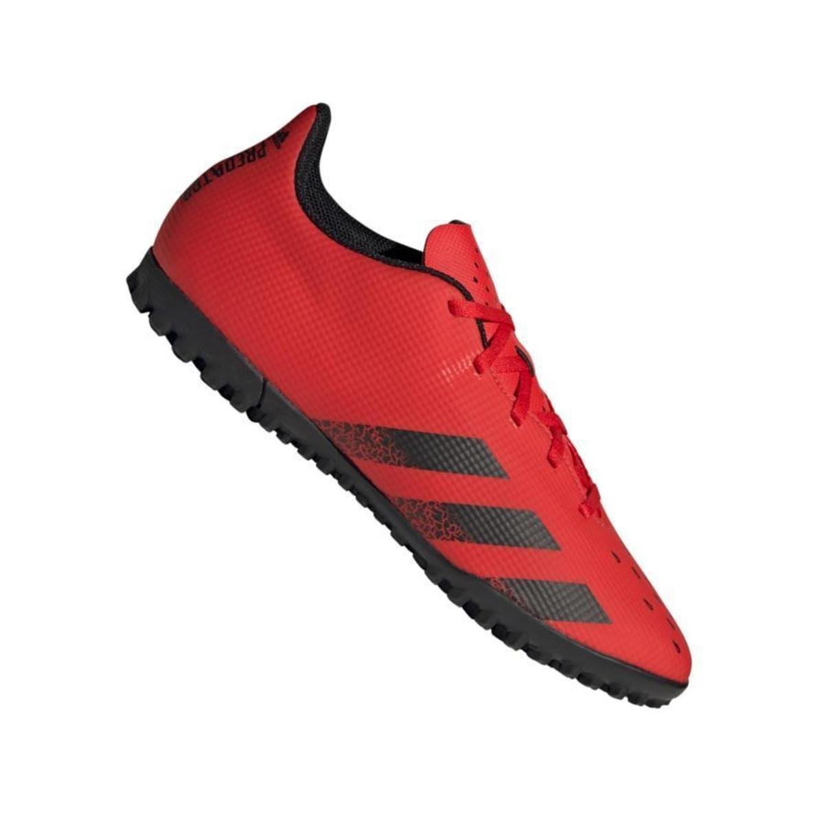 chuteira adidas botinha vermelha