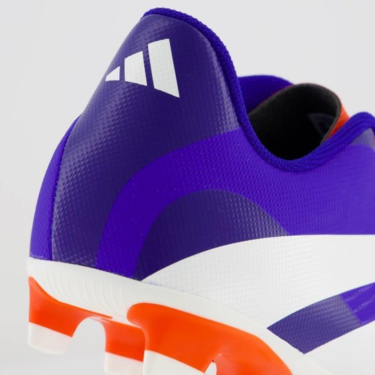 Chuteira Adidas Predator Artilheira 24.5 FG Campo Azul e Laranja