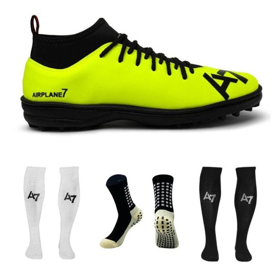 Chuteira Botinha Society + 2 Meiões + 1 Meia Antiderrapante - Verde é ruim? Chuteira Botinha Society + 2 Meiões + 1 Meia Antiderrapante - Verde é boa?