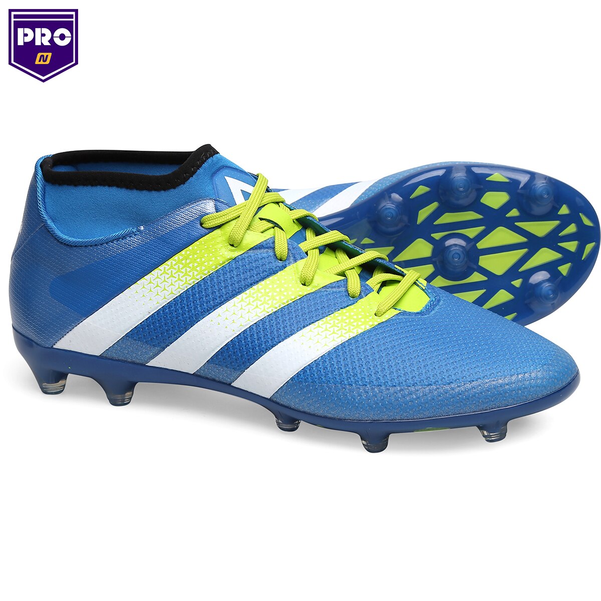 Chuteira Campo Adidas Ace 16.2 Primemesh FG Masculina - Azul