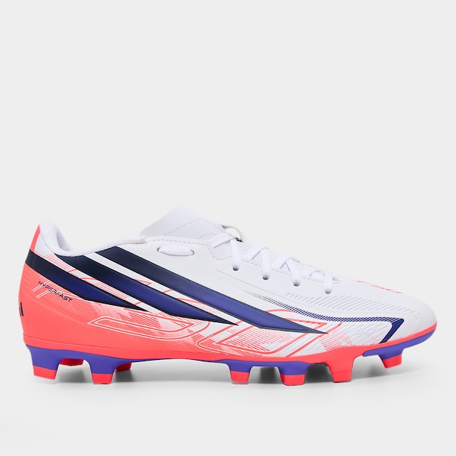 Chuteira Campo Adidas F50 Hyperfast Club - Branco+Roxo