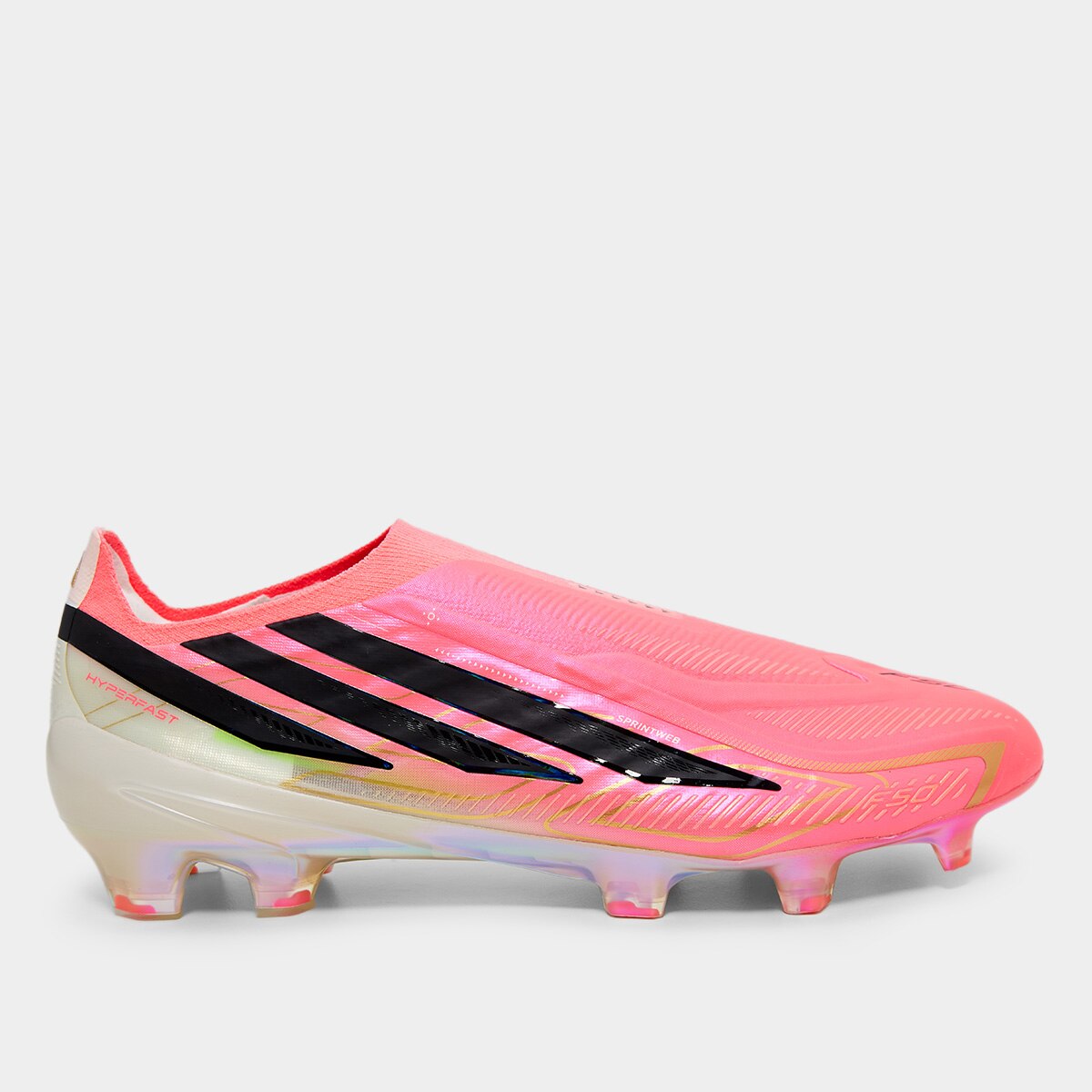 Chuteira Campo Adidas F50 Hyperfast Elite LL Copa Do Mundo - Pink+