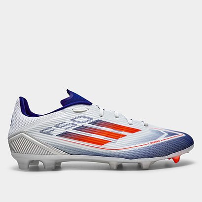 Chuteira Campo Adidas F50 League Unissex - Branco+Vermelho | Netshoes