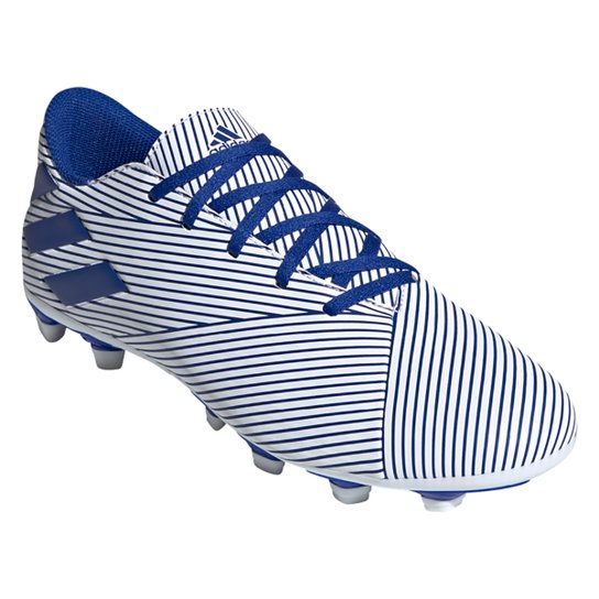 Chuteira Campo Adidas Nemeziz 19 4 FG - Branco+Azul é ruim? Chuteira Campo Adidas Nemeziz 19 4 FG - Branco+Azul é boa?