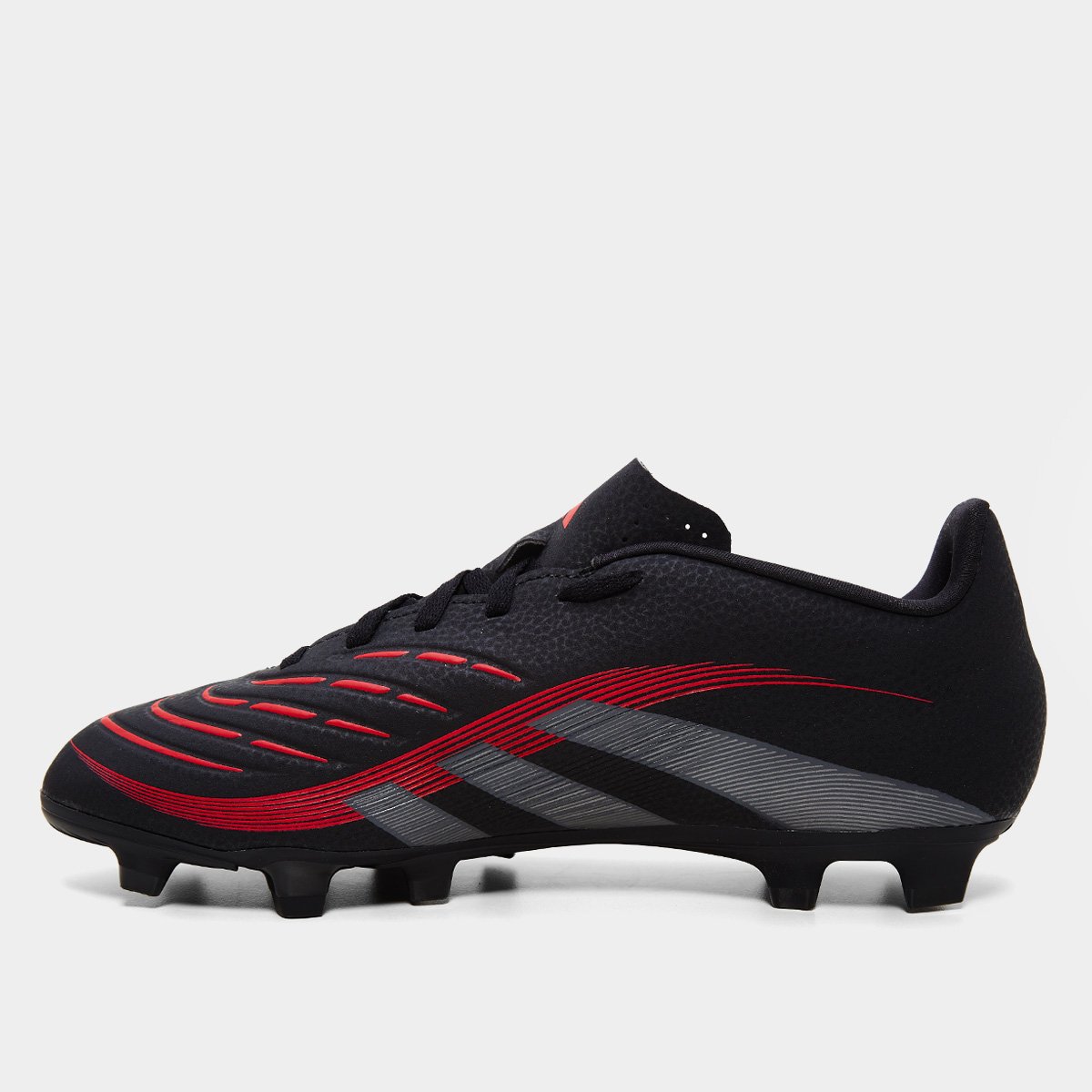 Chuteira Campo Adidas Predator Club Unissex Preto+Cinza Netshoes