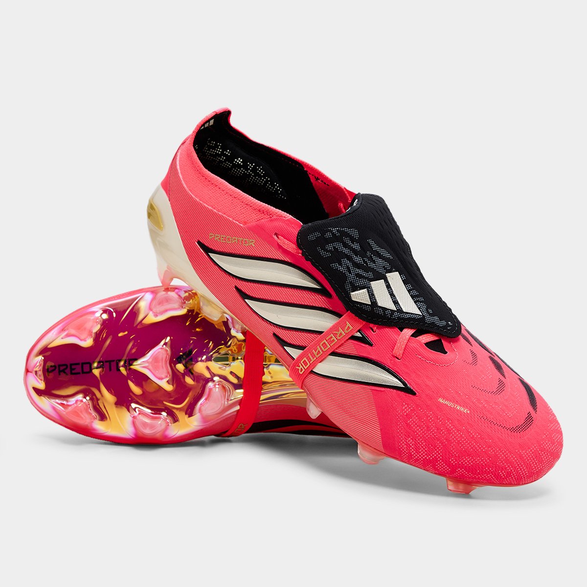 Chuteira Campo Adidas Predator Elite LIN Copa Do Mundo - Pink+