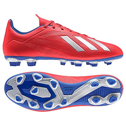 Chuteira campo adidas x 18 4 fg preto e vermelho Chuteira Adidas X 18 3 Fg Campo Preta E Vermelha Futfanatics