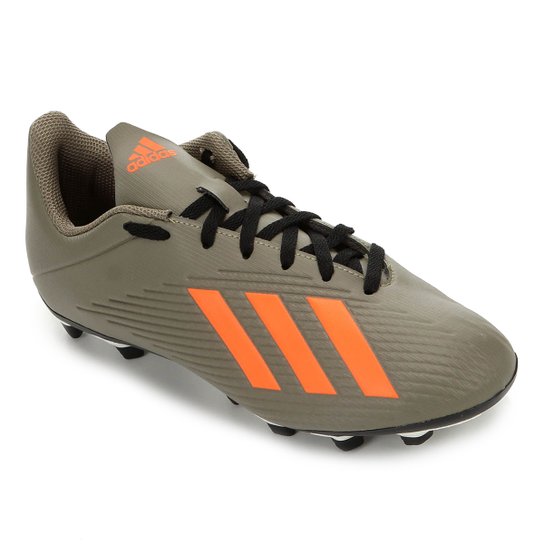 Chuteira Campo Adidas X 19 4 FG - Verde+laranja Menor preço em Chuteira Campo Adidas X 19 4 FG - Verde+laranja
