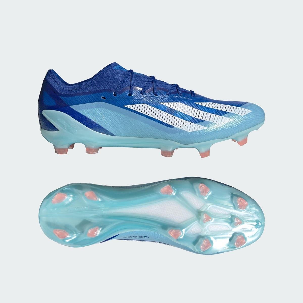 Chuteira Campo Adidas X Crazyfast.1 Fg Unissex - Azul | Netshoes