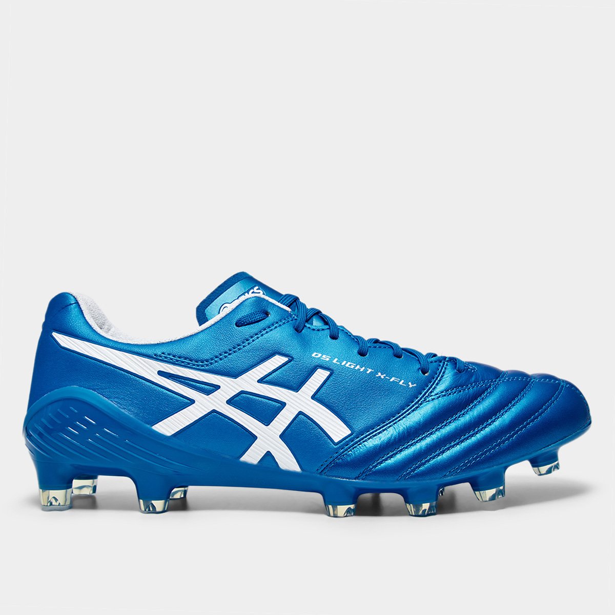 Chuteira Campo Asics DS Light X-Fly 5 Unissex - Azul+Branco | Netshoes