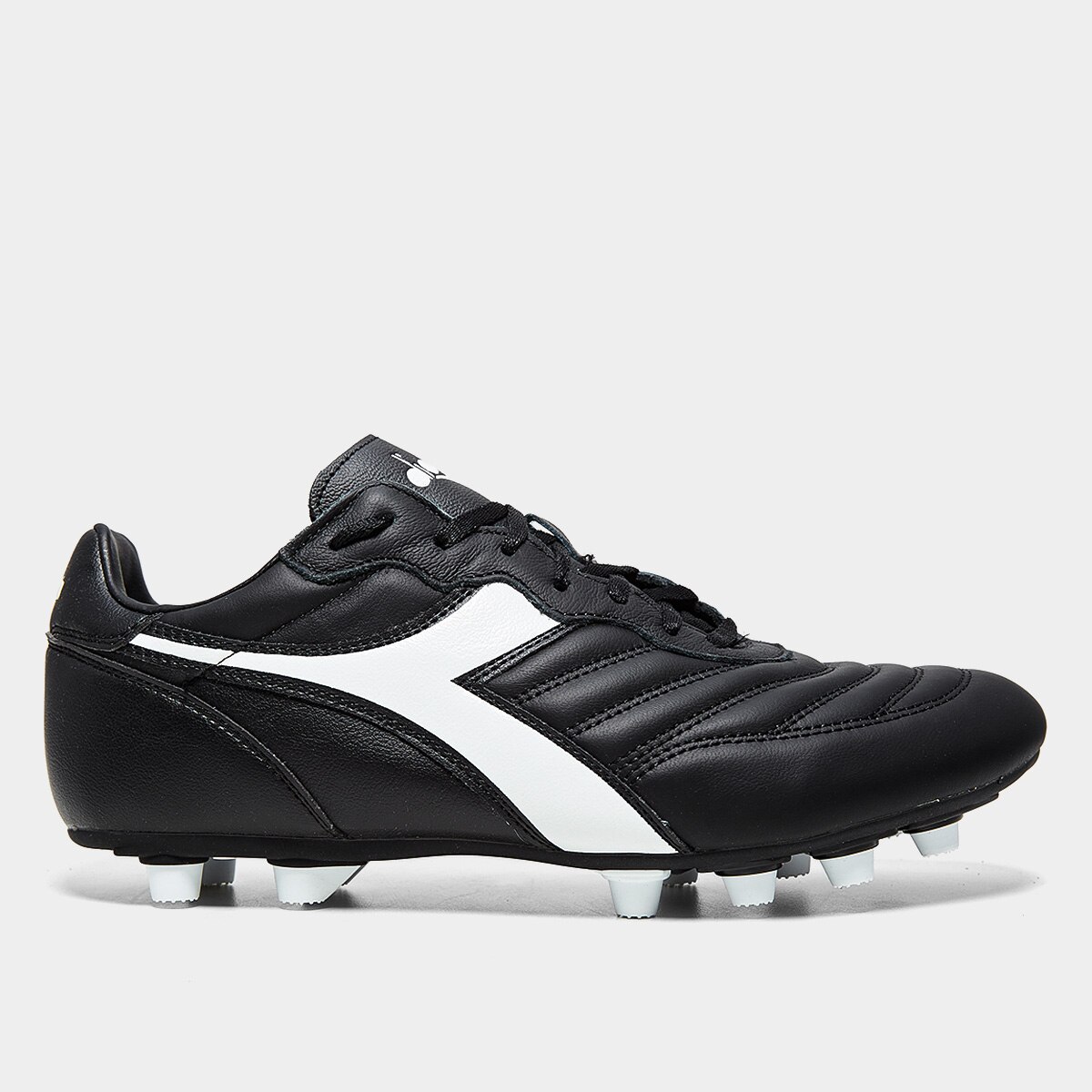 Chuteira Campo Diadora Brasil Lt Mdpu Unissex - Preto+Branco