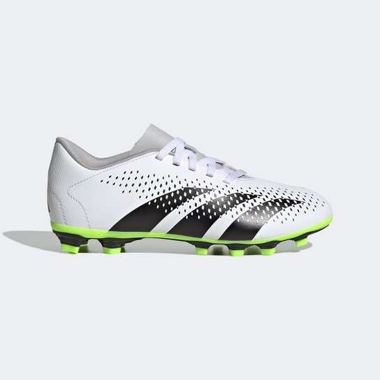 Chuteira Campo Infantil Adidas Predator Accuracy P4 Unissex - Branco Menor preço em Chuteira Campo Infantil Adidas Predator Accuracy P4 Unissex - Branco