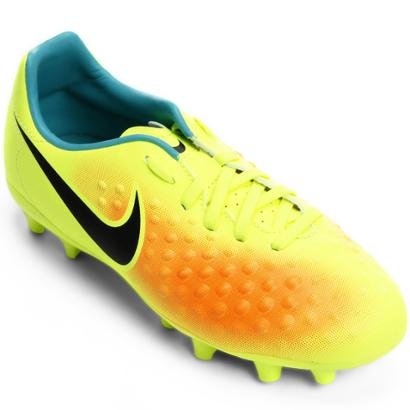 Chuteira Campo Infantil Nike Magista Opus II FG Amarelo+Laranja