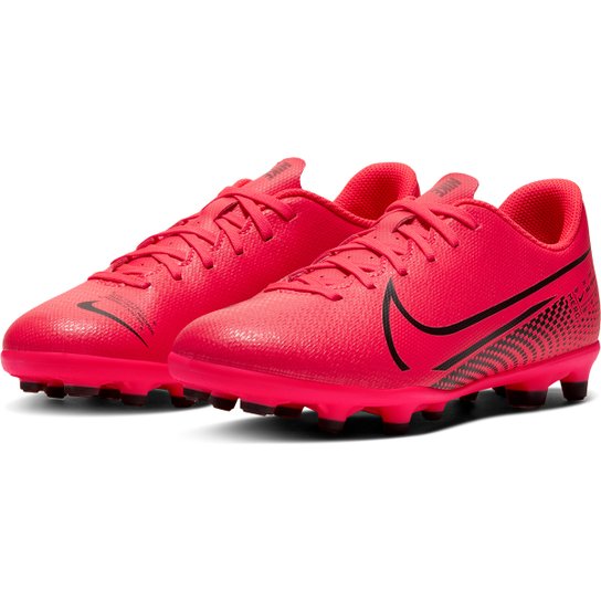 Chuteira Campo Infantil Nike Mercurial Vapor 13 Club FG - Vermelho+Preto é ruim? Chuteira Campo Infantil Nike Mercurial Vapor 13 Club FG - Vermelho+Preto é boa?
