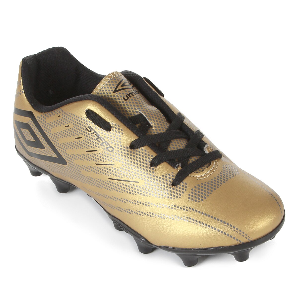 Chuteira Campo Infantil Umbro Vibe Of80026 Preto/verde/azul no Shoptime