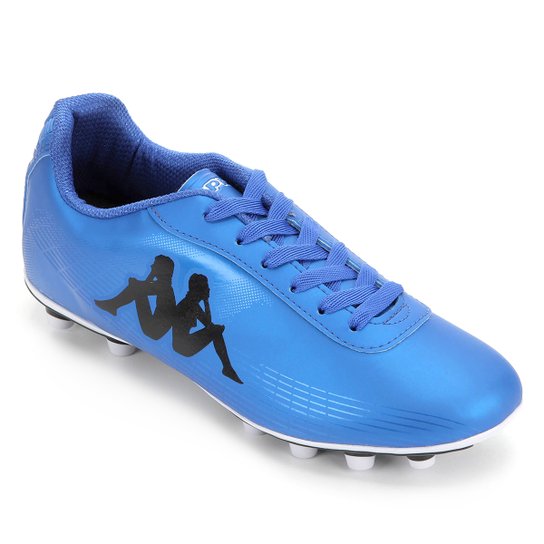 Chuteira Campo Kappa Fast - Azul+Preto