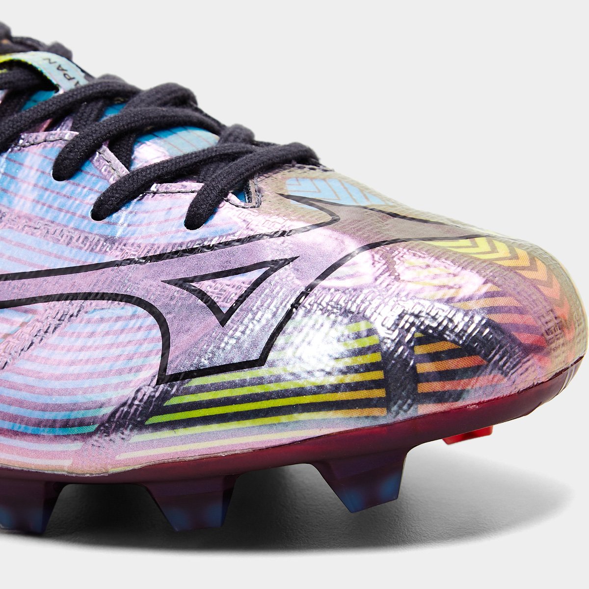 Chuteira Campo Mizuno Alpha Japan II - Prata+Amarelo | Netshoes