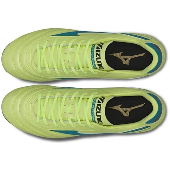Chuteira Campo Mizuno Morelia Classic MD + Meia Antiderrapante Branca