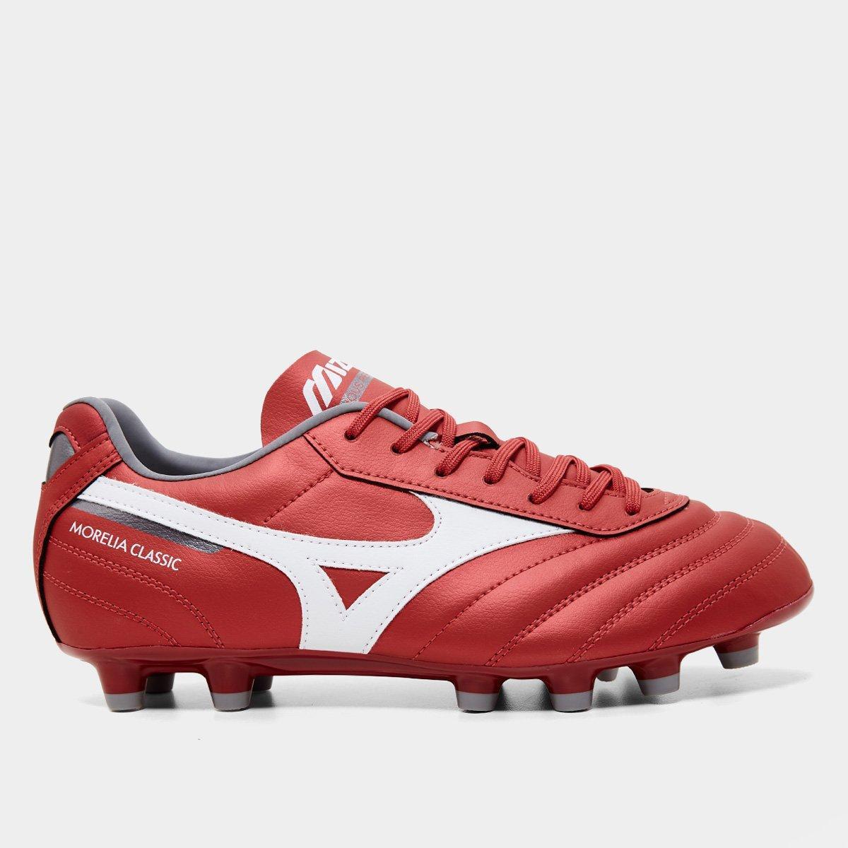 Chuteira Mizuno Morelia Neo IV Japan Campo Vermelha - Vermelho