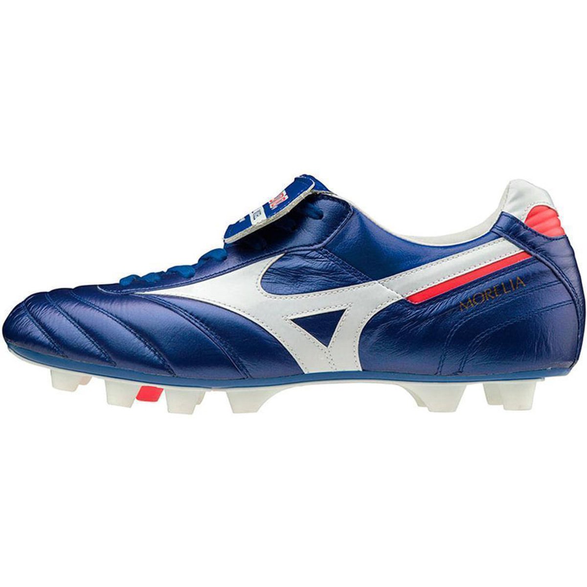 Chuteira Campo Mizuno Morelia Japan MD - Azul+Off White | Netshoes