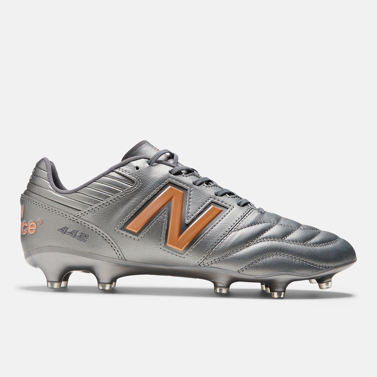 New Balance 442 V2 PRO HG ② Chuteira Campo New Balance 442 V2 Pro Fg Masculina - Cinza