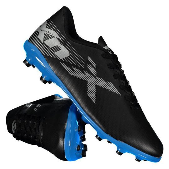 Chuteira Campo Oxn Velox 2 Masculina - Preto Menor preço em Chuteira Campo Oxn Velox 2 Masculina - Preto