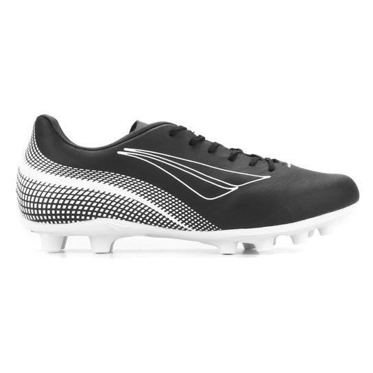 Chuteira Campo Penalty Bravo XXI - Preto+Branco Menor preço em Chuteira Campo Penalty Bravo XXI - Preto+Branco