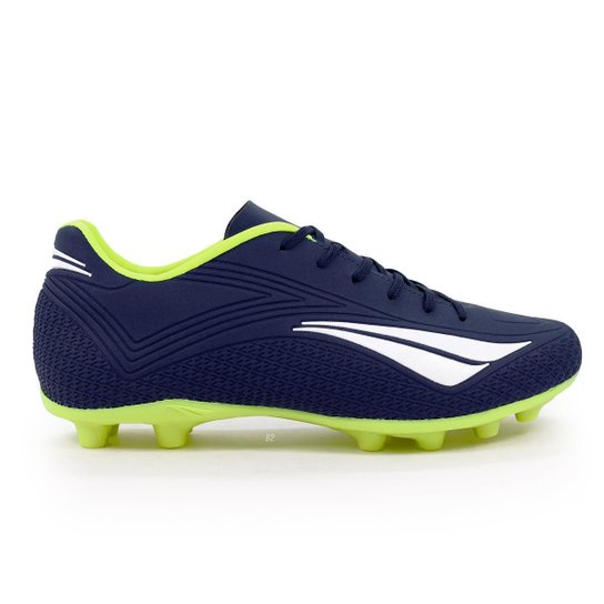 Chuteira Campo Penalty Fúria Y 2 Masculino - Marinho+Amarelo Menor preço em Chuteira Campo Penalty Fúria Y 2 Masculino - Marinho+Amarelo