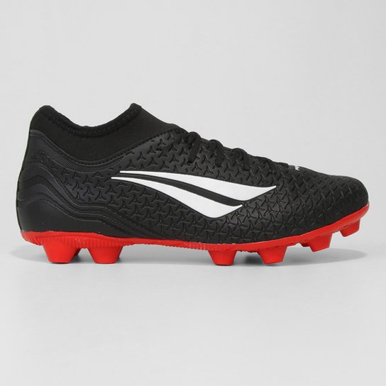 Chuteira Campo Penalty S11 Locker XXI - Preto+Vermelho Menor preço em Chuteira Campo Penalty S11 Locker XXI - Preto+Vermelho