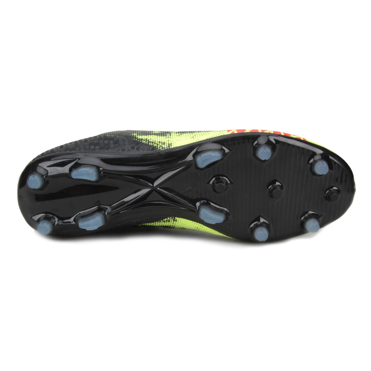 chuteira puma future 18.4 fg campo azul e verde