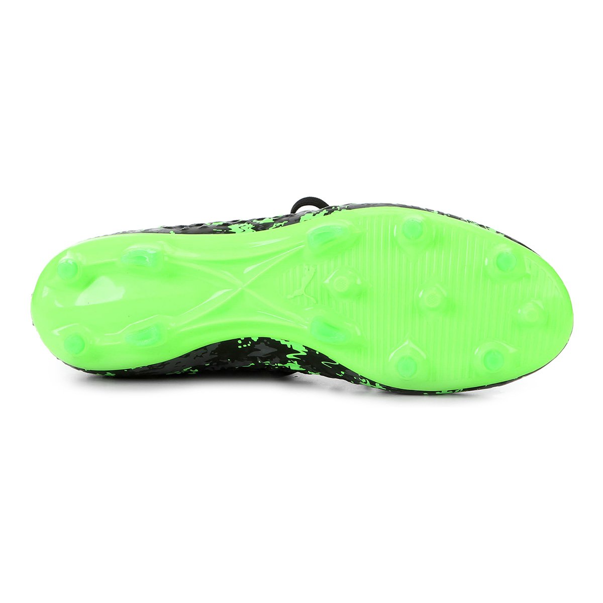 Chuteira Campo Puma Future Netfit Fg Preto+verde Netshoes