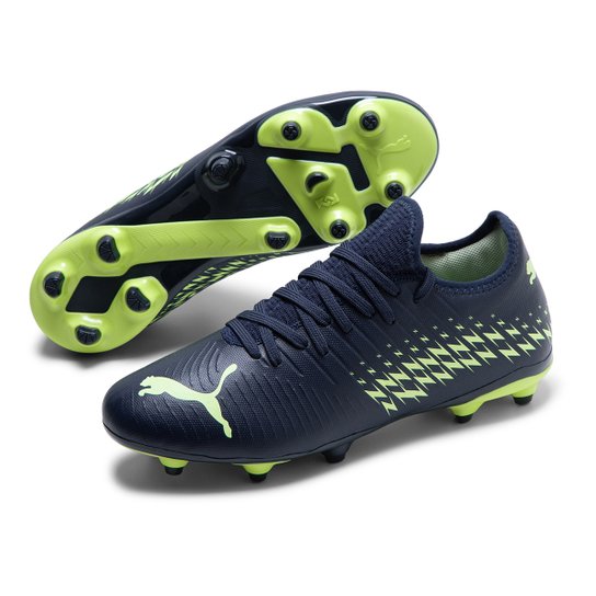 Chuteira Campo Puma Future 4.4 Unissex - Marinho+Verde Menor preço em Chuteira Campo Puma Future 4.4 Unissex - Marinho+Verde