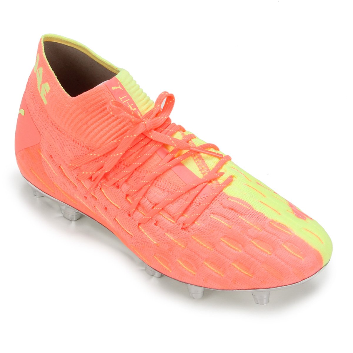 Chuteira Campo Puma Future 5 1 Netfit Osg Fg Ag Salmao Amarelo Netshoes Chuteira Campo Puma Future 5 1 Netfit Osg Fg Ag Salmao Amarelo Netshoes