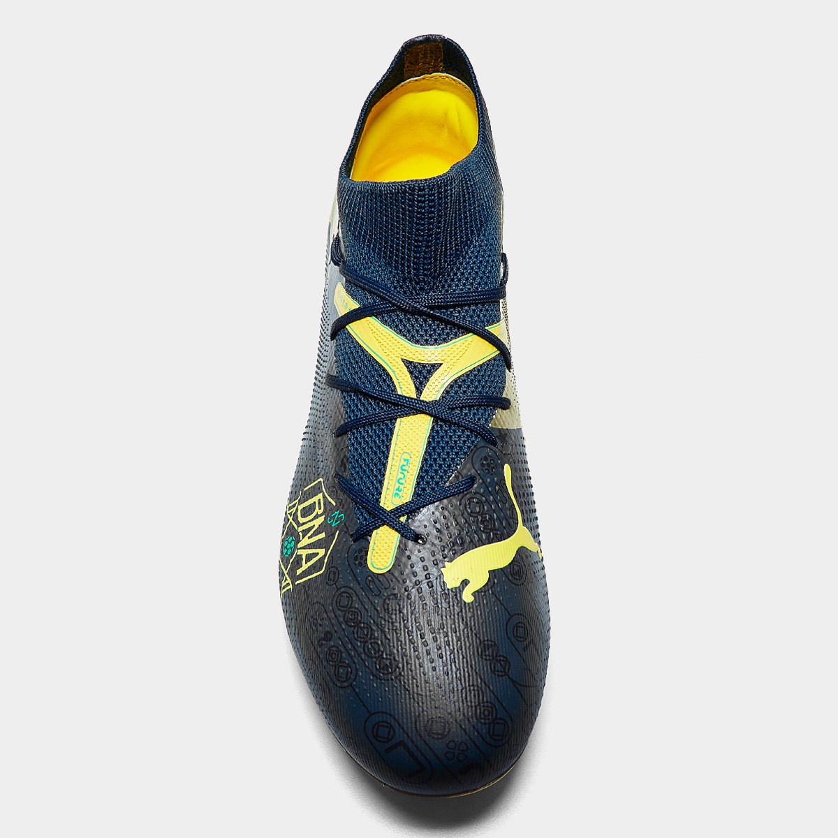 Chuteira Campo Puma Future 7 Match BNA Unissex - Cinza+Azul | Netshoes