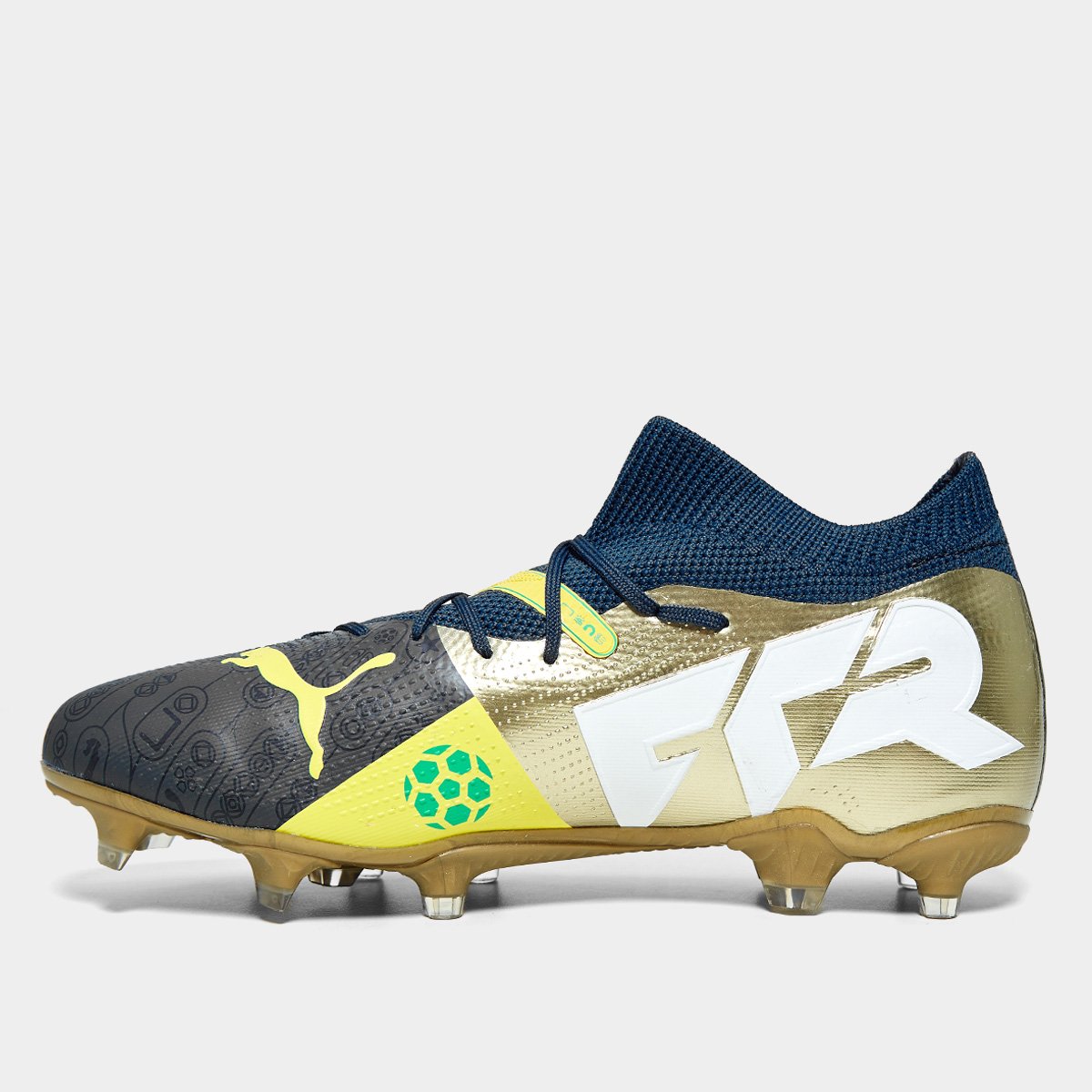 Chuteira Campo Puma Future 7 Match BNA Unissex - Cinza+Azul | Netshoes
