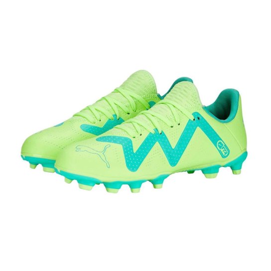 Chuteira Campo Puma Future Play Fg/Ag Infantil - Verde 27