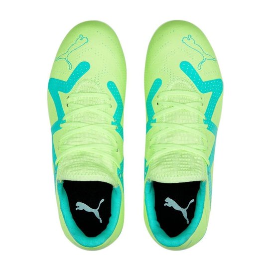 Chuteira Campo Puma Future Play Fg/Ag Infantil - Verde 27