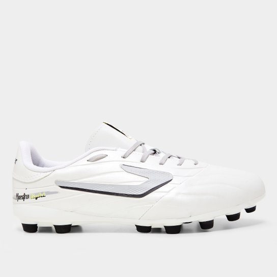 Chuteira Campo Topper Maestro Light Unissex Branco+Verde Netshoes
