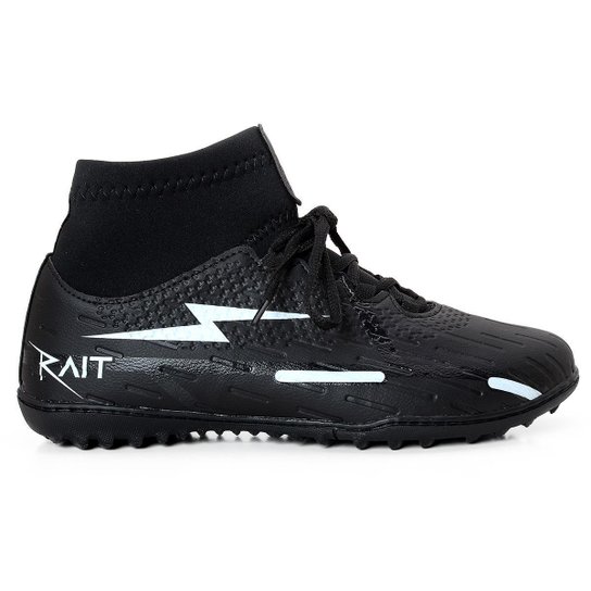 Chuteira Cano Alto Society Sintética Rait Grama Sintética - Preto Menor preço em Chuteira Cano Alto Society Sintética Rait Grama Sintética - Preto