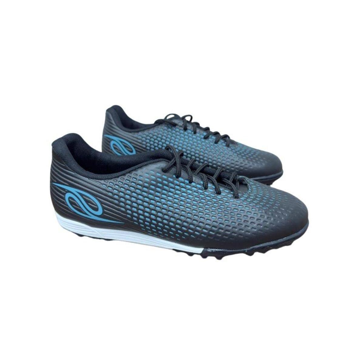 Chuteira Dalponte Society Fênix ADL Masculina - Preto+Azul