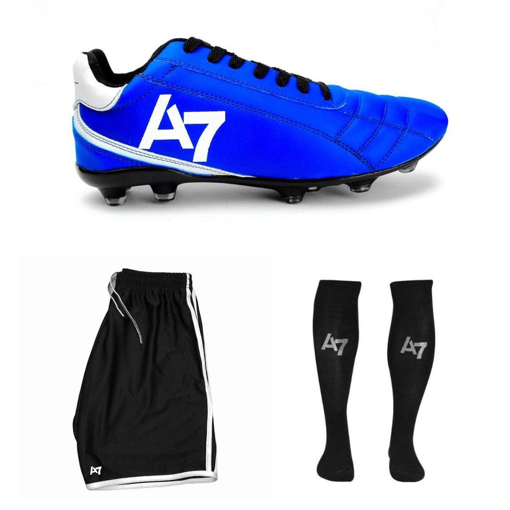 Chuteira De Campo Masculina A7 + Short + Meião