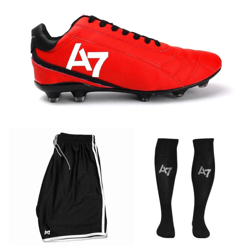 Chuteira De Campo Masculina A7 + Short + Meião